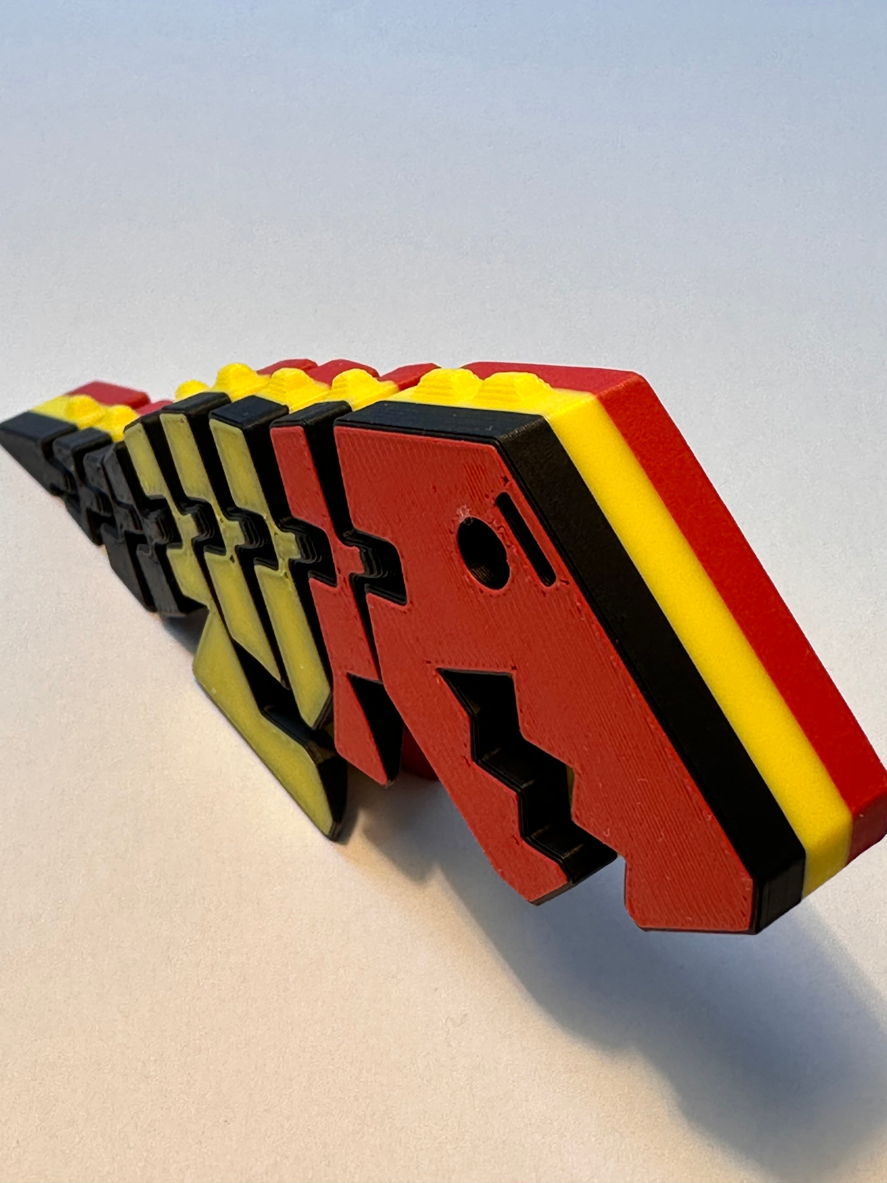 Flexi Rex Wereldbeker 2026 België (set van 4 stuks, +/- 90x60x13mm)